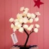 45cm Arbre Lumière De Décoration à 36 LED, Lampe De Nuit Rose Arbre De Table Pour La Décoration De La Maison, Du Mariage Et De Noël, Blanc Chaud - ST0003