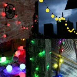 Lot De 10 Ampoules LED B22 2W ,ampoule écoénergétique Colorée Couleur,Ampoule De Noël,Ampoules Guirlande Rouge, Jaune, Bleu, Vert, Violet, (équivalent 20W) [Classe énergétique G] -OSRAM || EUROPALAMP Soldes Boutique 100109826 3