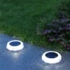 LED Extérieur, Lampe Solaire Jardin L’éclairage De Sol Encastré Réverbère Lumières, IP68 Étanche Lumière Decorative Pour Piscine, Pelouse, Terrace, Escalier, Route(4 Pack) -OSRAM || EUROPALAMP Soldes Boutique 100342465 1