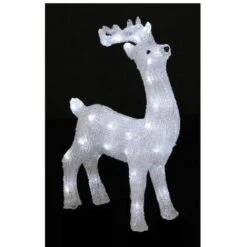 Décoration Lumineuse Renne - 40 LED Blanc Froid - Livraison Gratuite