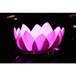 Lanterne Flottante Led Parme - Lanterne Led Nymphea - Lampe Flottante Nénuphar Pour Décoration Extérieure Mariage, Piscine, Décor Extérieur Flottant -OSRAM || EUROPALAMP Soldes Boutique 10361452 4