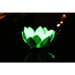 Lanterne Flottante Led Verte - Lanterne Led Nymphea - Lampe Flottante Nénuphar Pour Décoration Extérieure Mariage, Piscine, Décor Extérieur Flottant -OSRAM || EUROPALAMP Soldes Boutique 10361453 4