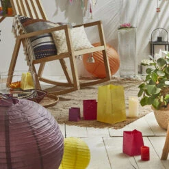 Lot 5 Sacs Lumineux Medium Verts - Lanternes De Jardin En Papier 100% Ignifugé - Lanternes Papier à Poser Décoration Extérieure Mariage, Anniversaire, Jardin -OSRAM || EUROPALAMP Soldes Boutique 10361558 4