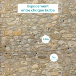 Guirlande Guinguette 10M Blanche Cable Blanc - Guirlande Electrique Exterieur 10 Bulbes Blanc - Guirlande Guinguette Exterieur Decoration Romantique, Déco Pour Terrasse Et Jardin -OSRAM || EUROPALAMP Soldes Boutique 10362114 5