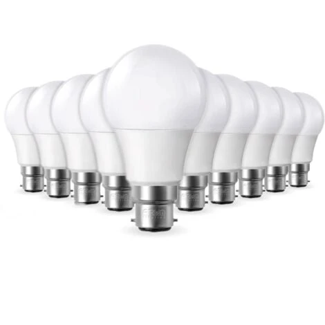 Lot De 10 Ampoules LED B22 11W Eq 75W Température De Couleur: Blanc Chaud 2700K 3 Lot De 10 Ampoules LED B22 11W Eq 75W Température De Couleur: Blanc Chaud 2700K