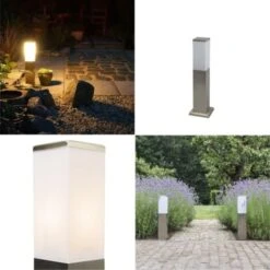 QAZQA Malios - Éclairage De Terrasse Et D'allée De Jardin Moderne - 1 Lumière - L 80 Mm - Acier - Design,Moderne - Éclairage Extérieur -OSRAM || EUROPALAMP Soldes Boutique 11227048 4
