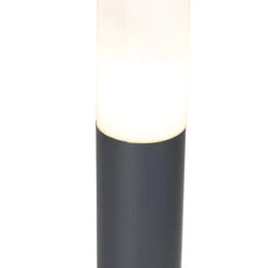 QAZQA Rox - Éclairage De Terrasse Et D'allée De Jardin Moderne - 1 Lumière - Ø 75 Mm - Gris Foncé - Moderne - Éclairage Extérieur -OSRAM || EUROPALAMP Soldes Boutique 11227457 5