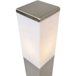QAZQA Malios - Éclairage De Terrasse Et D'allée De Jardin Moderne - 1 Lumière - L 80 Mm - Acier - Design,Moderne - Éclairage Extérieur -OSRAM || EUROPALAMP Soldes Boutique 11227720 5