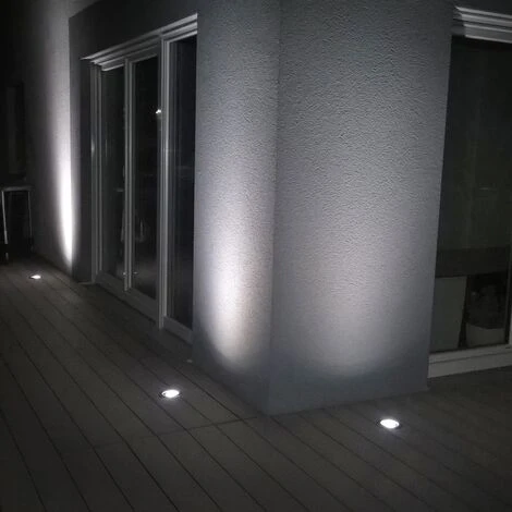 QAZQA Delux - Spot Encastrable De Sol Moderne - 5 Lumière - Ø 130 Mm - Acier - Moderne - Éclairage Extérieur 4 QAZQA Delux - Spot Encastrable De Sol Moderne - 5 Lumière - Ø 130 Mm - Acier - Moderne - Éclairage Extérieur – Image 2