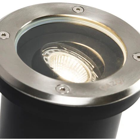 QAZQA Delux - Spot Encastrable De Sol Moderne - 5 Lumière - Ø 130 Mm - Acier - Moderne - Éclairage Extérieur 5 QAZQA Delux - Spot Encastrable De Sol Moderne - 5 Lumière - Ø 130 Mm - Acier - Moderne - Éclairage Extérieur – Image 3