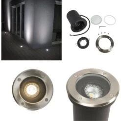 QAZQA Delux - Spot Encastrable De Sol Moderne - 5 Lumière - Ø 130 Mm - Acier - Moderne - Éclairage Extérieur 10 QAZQA Delux - Spot Encastrable De Sol Moderne - 5 Lumière - Ø 130 Mm - Acier - Moderne - Éclairage Extérieur -OSRAM || EUROPALAMP Soldes Boutique 11228113 4