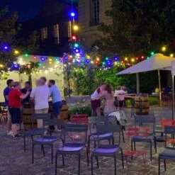 Guirlande Guinguette IP65 10m Noire Raccordable - Guirlande Lumineuse Pour Ampoule E27 10 Bulbes - Guirlande Guinguette Extérieure Pour Terrasse Jardin Bar -OSRAM || EUROPALAMP Soldes Boutique 11769174 3