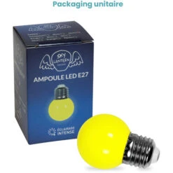 Ampoule Led Jaune Conçue Pour Guirlande Guinguette IP65 1,3W - Ampoule Led E27 Jaune - Ampoule 5cm Pour Guirlande Guinguette Culot E27 Jaune -OSRAM || EUROPALAMP Soldes Boutique 11769177 5
