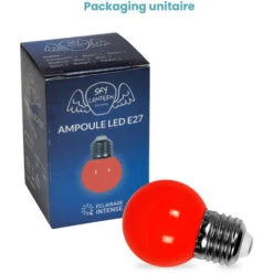 Ampoule Led Rouge Conçue Pour Guirlande Guinguette IP65 1,3W - Ampoule Led E27 Rouge - Ampoule 5cm Pour Guirlande Guinguette Culot E27 Rouge -OSRAM || EUROPALAMP Soldes Boutique 11769178 5