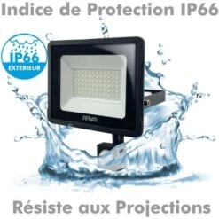 Projecteur LED 50W Noir Détecteur De Mouvement IP65 Température De Couleur: Blanc Froid 6000K -OSRAM || EUROPALAMP Soldes Boutique 12954855 3