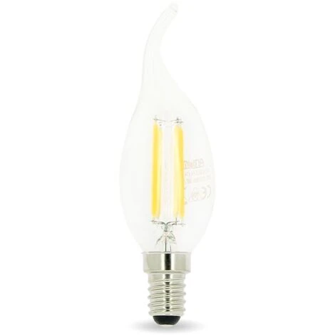 Lot De 10 Ampoules Led Flamme E14 4W Filament 4 Lot De 10 Ampoules Led Flamme E14 4W Filament – Image 2