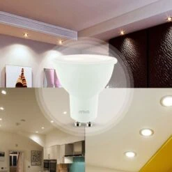 Lot De 10 Ampoules Led GU10 7W Eq. 60W Dimmable Température De Couleur: Blanc Neutre 4000K -OSRAM || EUROPALAMP Soldes Boutique 13600697 2