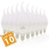 Lot De 10 Ampoules LED E14 Flamme 6W Eq 40W Température De Couleur: Blanc Chaud 2700K 2 Lot De 10 Ampoules LED E14 Flamme 6W Eq 40W Température De Couleur: Blanc Chaud 2700K -OSRAM || EUROPALAMP Soldes Boutique 13601225 1
