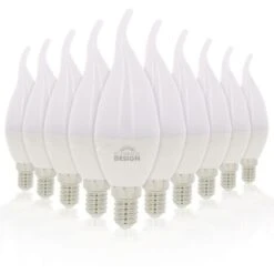 Lot De 10 Ampoules LED E14 Flamme 6W Eq 40W Température De Couleur: Blanc Chaud 2700K -OSRAM || EUROPALAMP Soldes Boutique 13601225 4