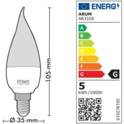 Lot De 10 Ampoules LED E14 Flamme 6W Eq 40W Température De Couleur: Blanc Chaud 2700K -OSRAM || EUROPALAMP Soldes Boutique 13601225 5
