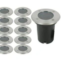 Lot De 10 Spots Encastrable De Sol INOX 304 GU10 IP67