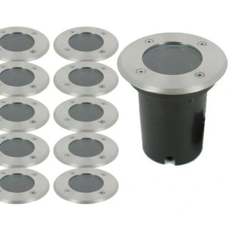 Lot De 10 Spots Encastrable De Sol INOX 304 GU10 IP67 3 Lot De 10 Spots Encastrable De Sol INOX 304 GU10 IP67