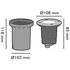 Lot De 10 Spots Encastrable De Sol INOX 304 GU10 IP67 8 Lot De 10 Spots Encastrable De Sol INOX 304 GU10 IP67 -OSRAM || EUROPALAMP Soldes Boutique 13951349 3