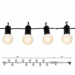 Guirlande Guinguette Fête Blanc Chaud 9m Raccordable -OSRAM || EUROPALAMP Soldes Boutique 14291385 3