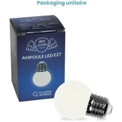 Ampoule Led E27 Blanche - Ampoule 5 Cm Pour Guirlande Guinguette Culot E27 Blanche - Ampoules Led Blanc Chaud Conçu Pour Guirlande Guinguette IP65 1,3W -OSRAM || EUROPALAMP Soldes Boutique 14348349 5