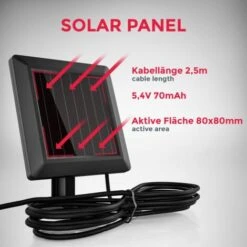 Lampe Solaire LED Extérieur Avec Détecteur De Mouvements PIR Projecteur Mural Maison Terrasse Balcon IP44 Noir -OSRAM || EUROPALAMP Soldes Boutique 14351166 3