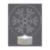 DÉCORATION DE NOËL LED FLOCON DE NEIGE POLARLITE LBA-51-008 TRANSPARENT 10.4 CM -OSRAM || EUROPALAMP Soldes Boutique 14710234 1
