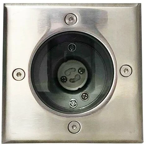 EUROPALAMP Spot Encastrable De Sol Carré Inox 304 Exterieur IP65 + Ampoule GU10 5W Blanc Neutre 4500K 4 EUROPALAMP Spot Encastrable De Sol Carré Inox 304 Exterieur IP65 + Ampoule GU10 5W Blanc Neutre 4500K – Image 2