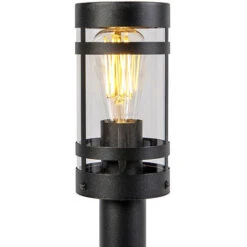 QAZQA Gleam - Lampe Sur Pied Extérieur Moderne - 1 Lumière - Ø 102 Mm - Noir - Moderne - Éclairage Extérieur -OSRAM || EUROPALAMP Soldes Boutique 15114016 3