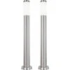 Lot De 2 Lampadaires Extérieurs En Acier Inoxydable Chemin De Jardin Support D'éclairage Extérieur Projecteurs Cour Piliers Lampes -OSRAM || EUROPALAMP Soldes Boutique 15732174 1