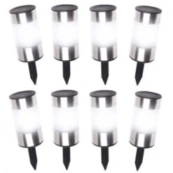 Lot De 8 Bornes Solaires Design Inox 2 En 1 -OSRAM || EUROPALAMP Soldes Boutique 15917159 5