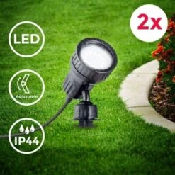 Projecteurs LED Jardin Avec Piquet IP44 Spots Extérieurs Jardin -OSRAM || EUROPALAMP Soldes Boutique 16359141 2