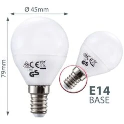 Lot De 5 Ampoules LED E14 Sphérique 5W 470 Lumens Eq 35W Température De Couleur: Blanc Chaud 3000K 11 Lot De 5 Ampoules LED E14 Sphérique 5W 470 Lumens Eq 35W Température De Couleur: Blanc Chaud 3000K -OSRAM || EUROPALAMP Soldes Boutique 16359606 5