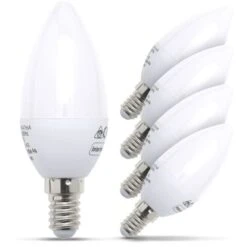 5x Ampoule LED E14 Ampoule D'économie D'énergie 5W Forme Bougie