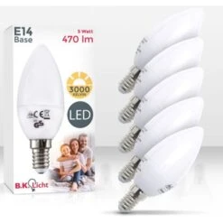 5x Ampoule LED E14 Ampoule D'économie D'énergie 5W Forme Bougie 9 5x Ampoule LED E14 Ampoule D'économie D'énergie 5W Forme Bougie -OSRAM || EUROPALAMP Soldes Boutique 16359653 3