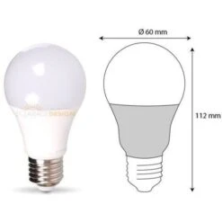Lot De 10 Ampoules LED E27 8W Eq 60W 806lm Blanc Naturel -OSRAM || EUROPALAMP Soldes Boutique 1797084 3