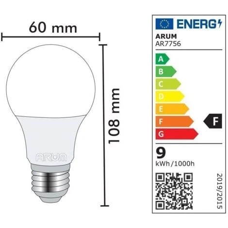 Lot De 10 Ampoules LED E27 équivalent 60W 806lm Blanc Chaud 5 Lot De 10 Ampoules LED E27 équivalent 60W 806lm Blanc Chaud – Image 3