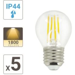 Xanlite - Lot De 5 Ampoules LED Vintage, Culot E27, Blanc Chaud, Spécial Extérieur (IP45) - PACK5RFDV400PA -OSRAM || EUROPALAMP Soldes Boutique 18355819 4