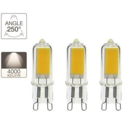 Xanlite - Pack De 3 Ampoules RetroLED Caspule, Culot G9, 2,6W Cons. (20W Eq.), 200 Lumens, Lumière Blanc Neutre - PACK3ALG9200CW -OSRAM || EUROPALAMP Soldes Boutique 18355831 2