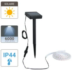 Xanlite - Balise Strip LED Solaire - 3m Blanc - - LSAK3SOLAR -OSRAM || EUROPALAMP Soldes Boutique 18355933 5