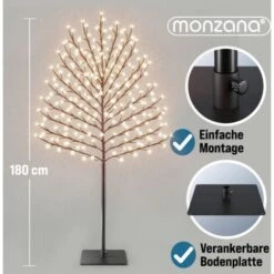 Arbre Lumineux LED Décoration Lumineuse Décoration De Noël Intérieur Extérieur IP44 M2 180 Cm - 200 LED -OSRAM || EUROPALAMP Soldes Boutique 18667218 3