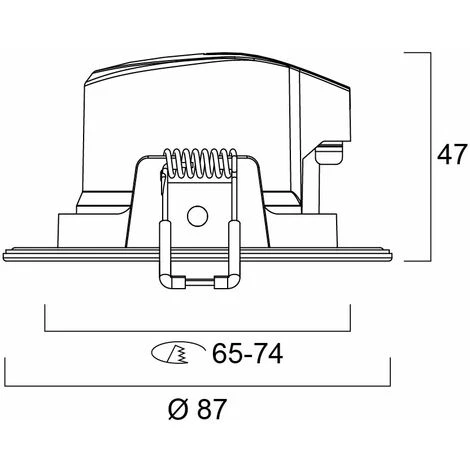 LOT DE 6 SPOTS ENCASTRES LED IP65 FIXE BLANC CHAUD 3000K 6,5W 540 LUMENS - SYLVANIA 7 LOT DE 6 SPOTS ENCASTRES LED IP65 FIXE BLANC CHAUD 3000K 6,5W 540 LUMENS - SYLVANIA – Image 5