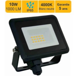 Projecteurs LED 10W 1000 LM 4000K IP65 Connexion En Direct - Garantie 5 Ans