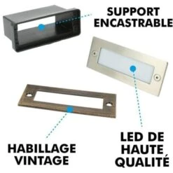 Encastrable Murale LAGUNA D'extérieur 1,5W IP65 2 Covers Température De Couleur: Blanc Chaud 3000K -OSRAM || EUROPALAMP Soldes Boutique 19868194 5