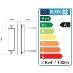 Encastrable Murale LAGUNA D'extérieur 1,5W IP65 2 Covers Température De Couleur: Blanc Neutre 4000K 9 Encastrable Murale LAGUNA D'extérieur 1,5W IP65 2 Covers Température De Couleur: Blanc Neutre 4000K -OSRAM || EUROPALAMP Soldes Boutique 19868196 3