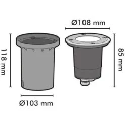 Spot Encastrable IP67 CANYON De Sol INOX 304 GU10 -OSRAM || EUROPALAMP Soldes Boutique 19868204 4